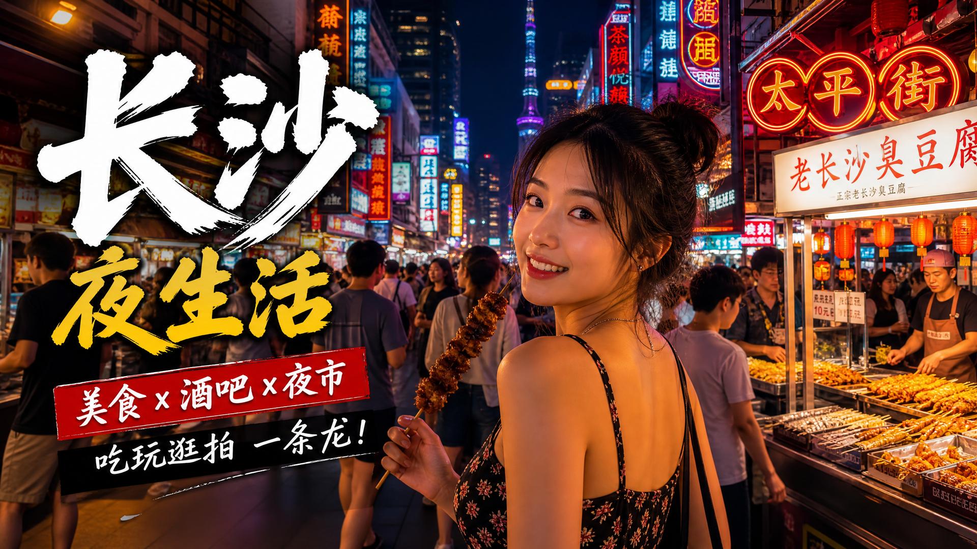 少萝城市夜景模板